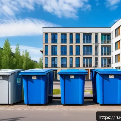 Home 17 도시 내 재활용 공간 디자인 사례 - A modern urban recycling facility in a large Russian city, featuring an automated sorting station wi...